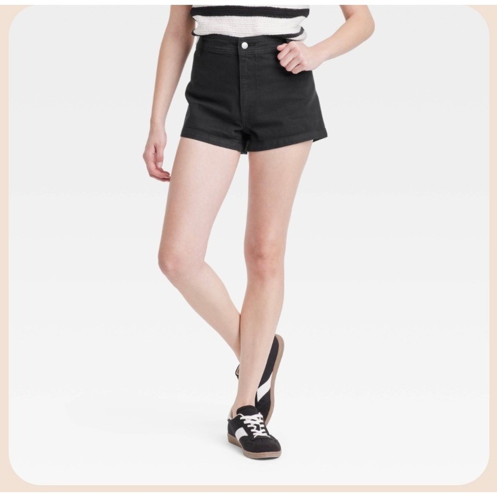 Universal Thread Womens High-Rise Sailor Shorts Black Size 12 NWT - Picture 6 of 8